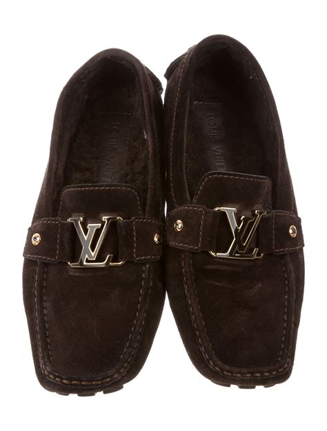 lv mens loafers|Louis Vuitton suede loafers.